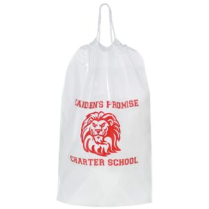 Cotton Cord Drawstring Plastic Bag - Flexo Ink