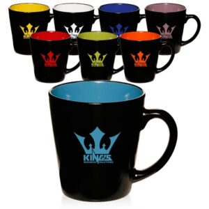 12 oz. Two-Tone Latte Custom Mug