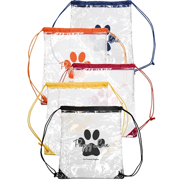 Plastic Drawstring Backpacks