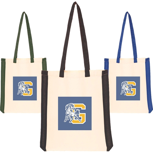Stripes Style Canvas Shopping Cotton Tote Bag