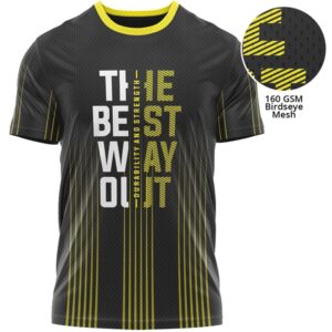 Unisex 160 GSM Birdseye Mesh Sublimated Short Sleeve T-Shirt