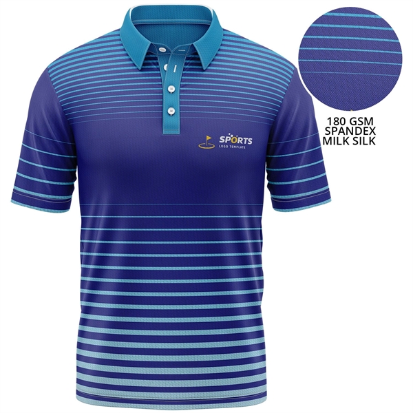 Unisex 180 GSM Spandex Milk Silk Short Sleeve Polo Shirt