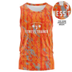 Unisex 150 GSM Pinhole Mesh Performance Sublimation Tank Top