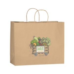 Natural Kraft Twisted Paper Handle Shopper - DIGITAL