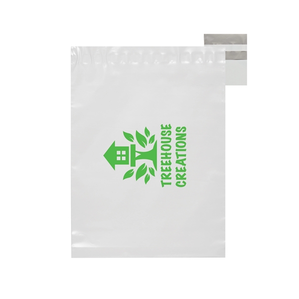 White 2.85mil Poly Mailer 12"x15"+2" - Flexo