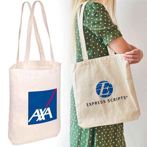14"x17" Cotton Tote Bag with Gusset - 140GSM