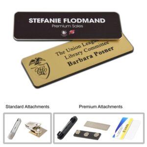 1" x 3" Name Badge Digitally Printed