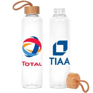 25oz. High Temp Glass andamp; Bamboo Bottle
