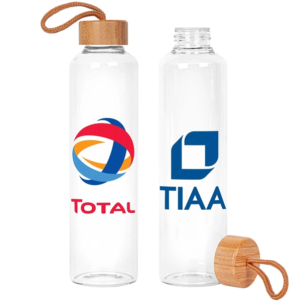 25oz. High Temp Glass andamp; Bamboo Bottle