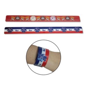 Vinyl Slap (Large) Bracelet w/ CMYK logo