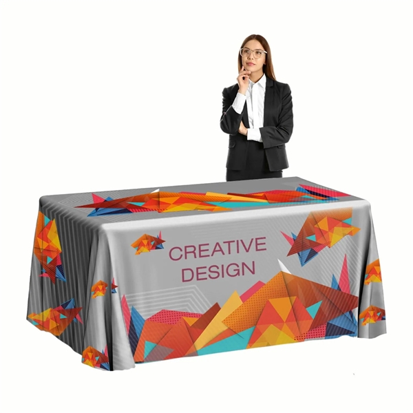 Premium Table Thorws 8ft Full Color Flowing Tablecloth