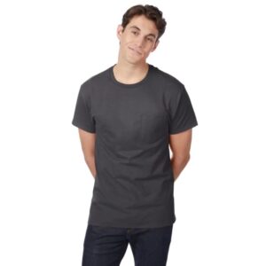 Hanes 6.1 Oz. Tagless® ComfortSoft® Pocket T-Shirt