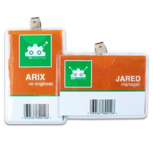 Badge Holder With Bulldog Clip