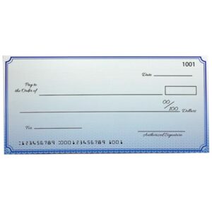 Custom Economy Big Checks 18 X 36 Inch