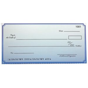 Custom Premium Giant Check 30 X 60 Inch