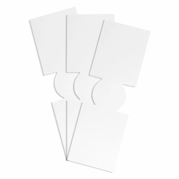 Unsewn White Slim Coolies For Sublimation Printing - Pack...