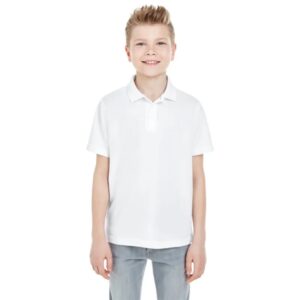 UltraClub Youth Cool andamp; Dry Mesh Pique Polo