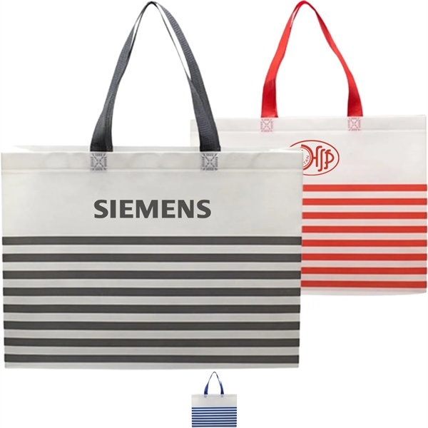 Two-Tone Non-Woven Durable Beach Tote Bag (15" x 4" x 13.5")