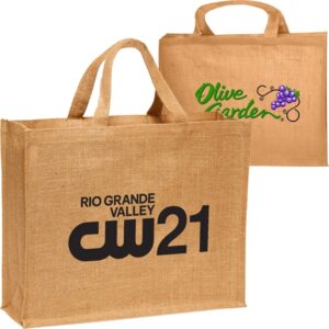 Large Recyclable Grocery Jute Tote Bag