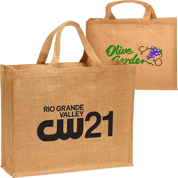 Large Recyclable Grocery Jute Tote Bag