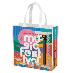 Plant Based Non-Woven Sublimated Tote Bag 13x5x13