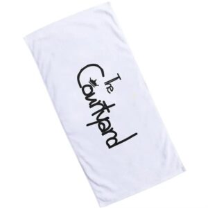 60" x 30" White Coastal Beach Towel