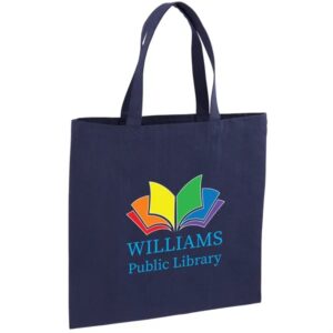 Recycled Cotton Canvas Tote Bag 15" x 15" - Full Color