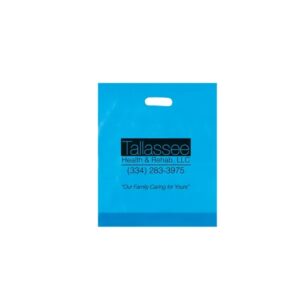 Frosted Plastic Die Cut Bag - Foil Stamp
