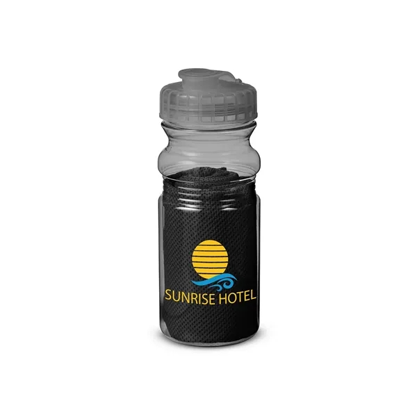 Cooling Towel In Water Bottle