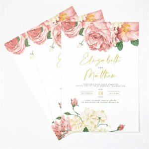Custom Full Color 5 X 7 Inch Invitation Cards