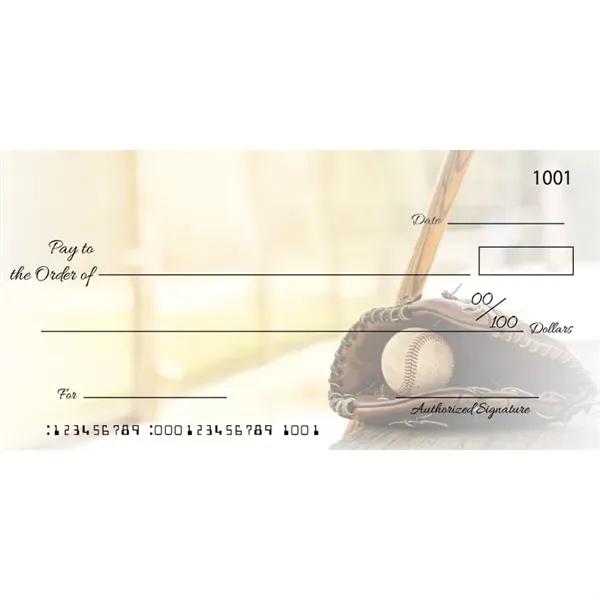 Custom Baseball Big Checks