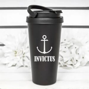 17 Oz. Laser Engraved Travel Coffee Tumblers With Handle