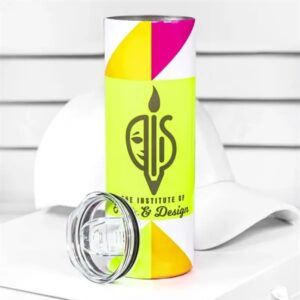 20 Oz. Custom Printed Fluorescent Neon Stainless Steel Tu...