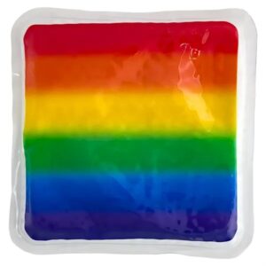 Square Rainbow Gel Beads Hot/Cold Pack