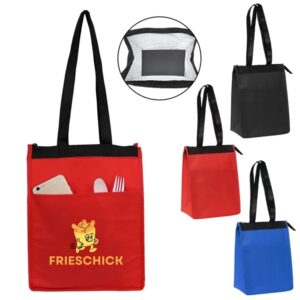 Insulated Lunch Tote W/ Zipper Closure