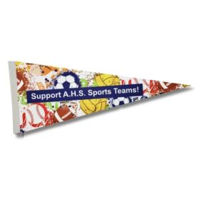 9"x24" Felt Pennant Dye Sublimated (Domestically Decorated)