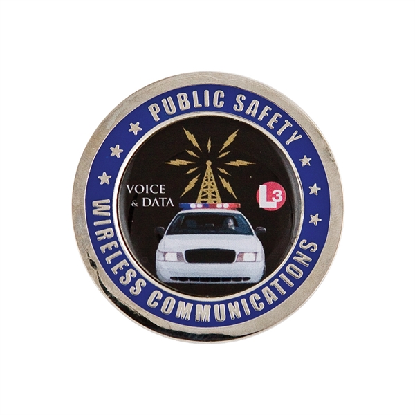 Brass Challenge Coin Nickel Plating 1 3/4"