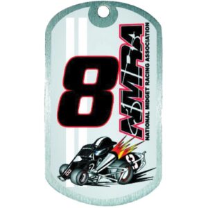 Express 2" X 1 1/8"  Double Sided Aluminum Dog Tag w/ 24"