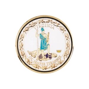 Zinc 1 3/4" Challenge Coin Gold Plating