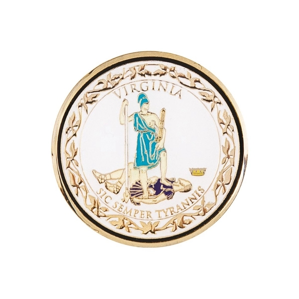 Zinc 1 3/4" Challenge Coin Gold Plating