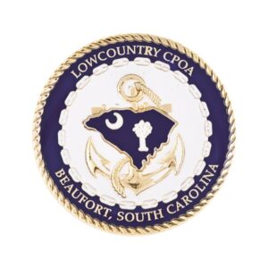 Zinc 2" Challenge Coin Gold Plating
