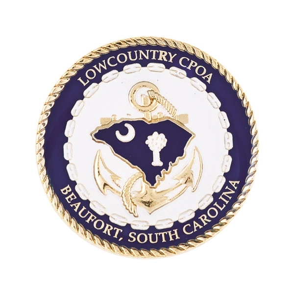 Zinc 2" Challenge Coin Gold Plating