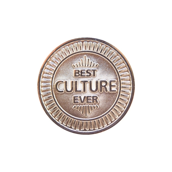 Zinc 1 1/2" Challenge Coin Nickel Plating