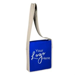 Sling Tote 12" x 15" x 3" Gusset  Bag with Natural Handles