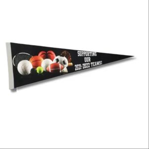 12"x30" Felt Pennant Dye Sublimated (Domestically Decorated)