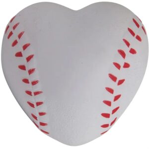 Heart Shaped Baseball Stress Reliever