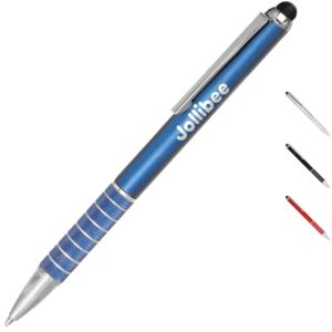 Twist Action Metal Pens w/ Stylus andamp; Chrome Accent 2-in-1