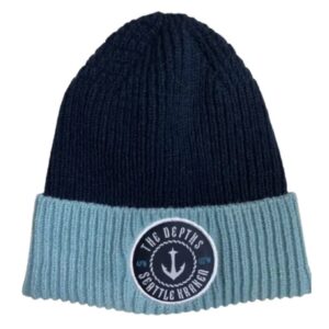 Cable Knitted Beanie (Single Layer) includes Woven Label