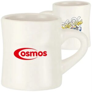 11 oz. Milky White Ceramic Mugs w/ Custom Logo