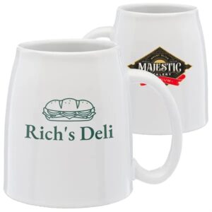 18 oz. Inverted Ceramic Coffee Mugs